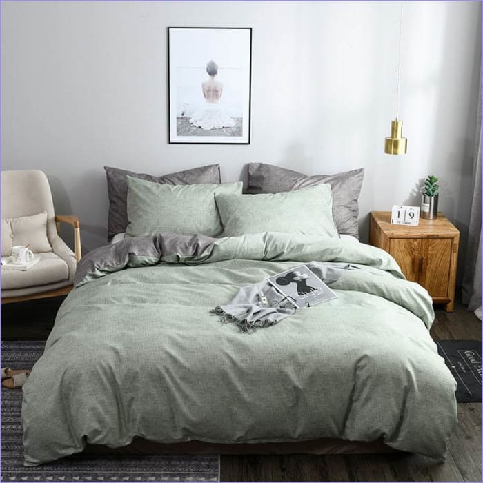 Duvet Cover Gray Green