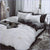 Gray and White Duvet Cover