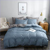 Gray and Blue Duvet Cover