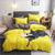 Gray and Yellow Duvet Cover