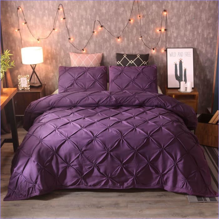 Hotel Luxe Purple Duvet Cover