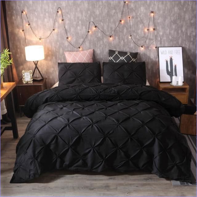 Hotel Luxe Black Duvet Cover