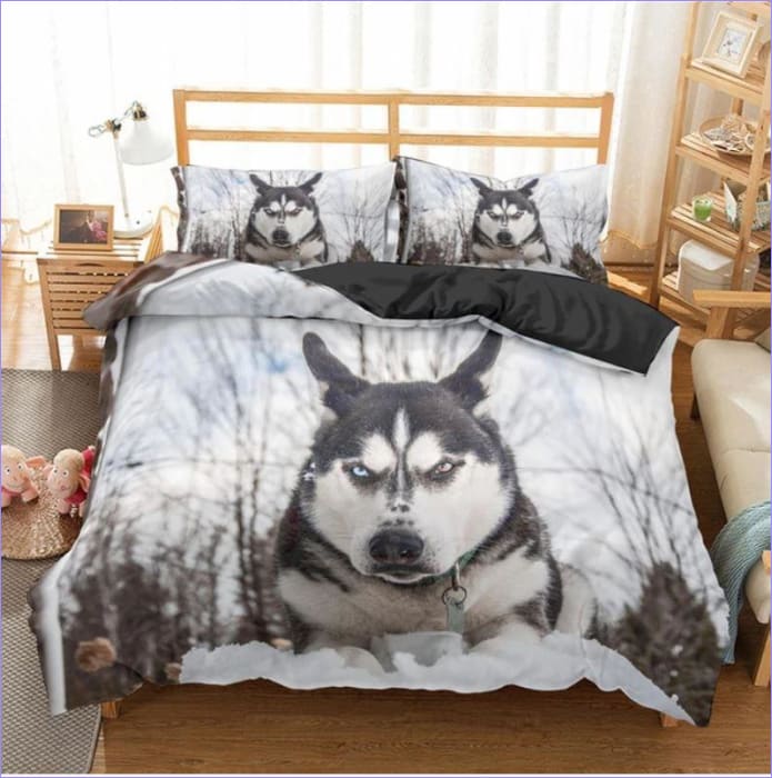 Wild Husky Duvet Cover