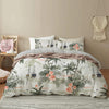 Tropical Print Duvet Cover with Boats