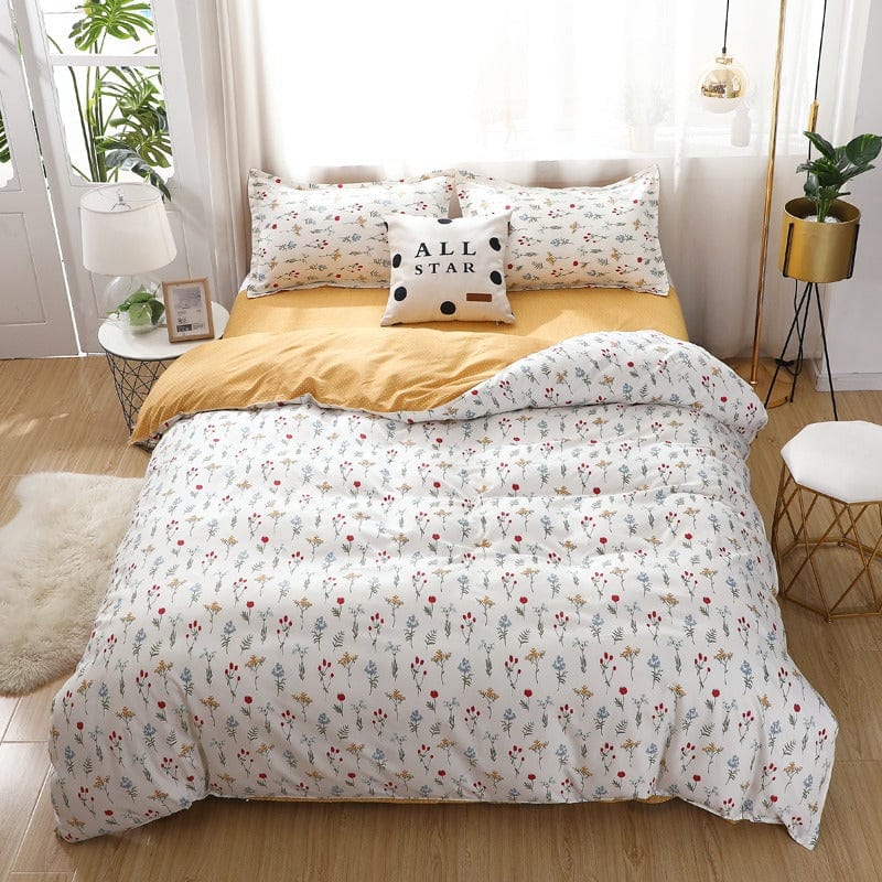 Flower Print Duvet Cover