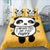 Fat Panda Yellow Duvet Cover