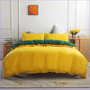 Yellow and Jade Green Duvet Cover