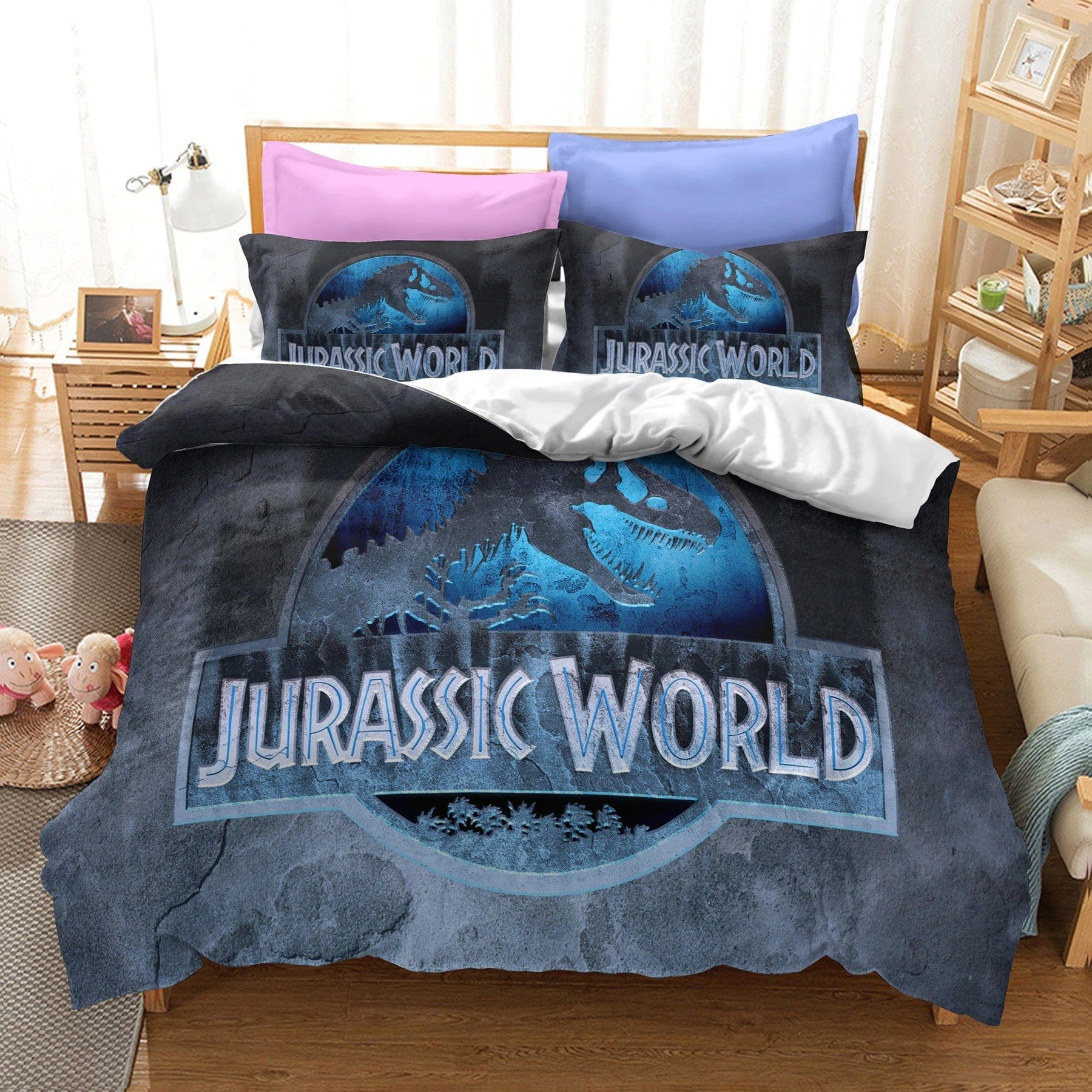 Jurassic World Blue Duvet Cover