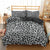 Gray Leopard Duvet Cover