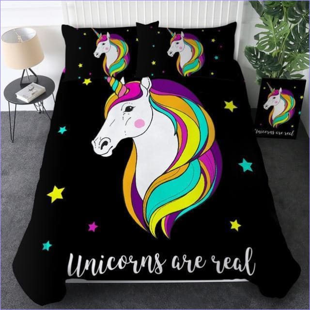 Unicorns Are Real Duvet Cover