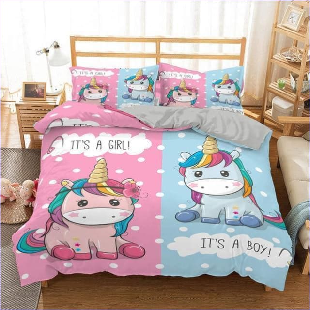 Unicorn Baby Girl and Boy Duvet Cover