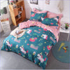 Duvet cover Unicorn Summer Love pink and blue