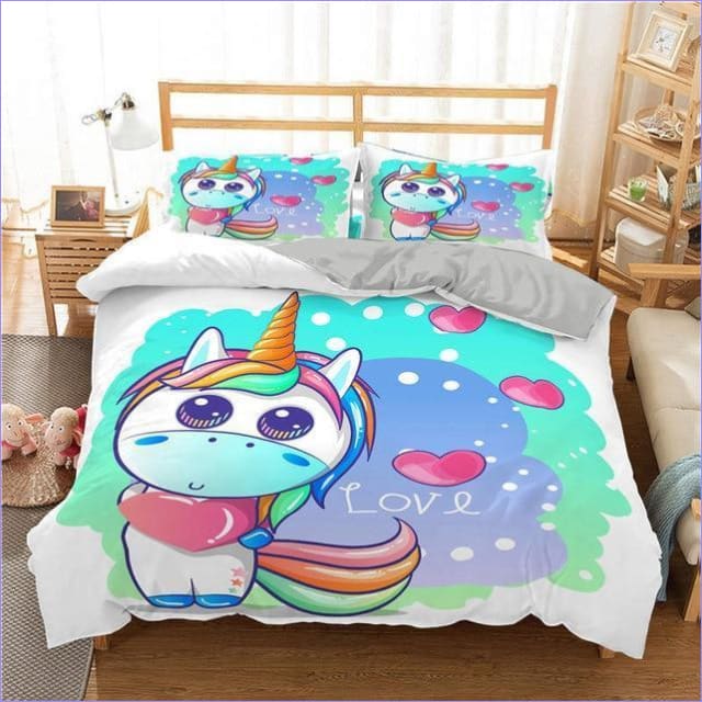 Japan Style Unicorn Duvet Cover