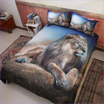 Resting Lion Duvet Cover