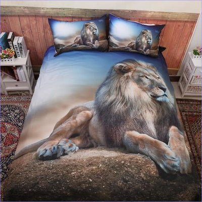 Resting Lion Duvet Cover