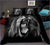 Black and White Roaring Lion Duvet Cover