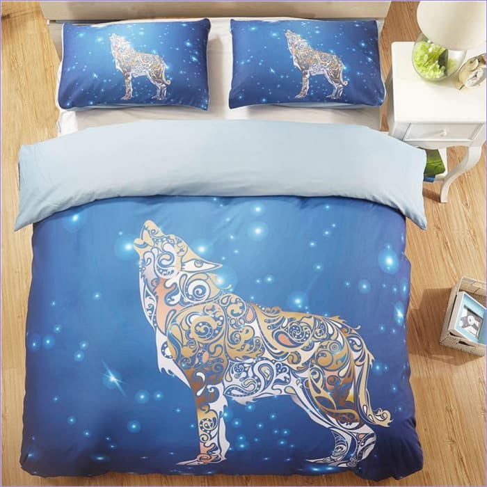 Arabesque Wolf Duvet Cover