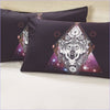 Purple Dreamcatcher Wolf Duvet Cover