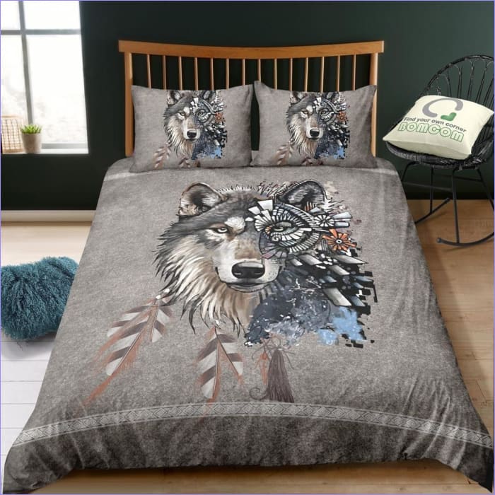 Cyborg Wolf Duvet Cover