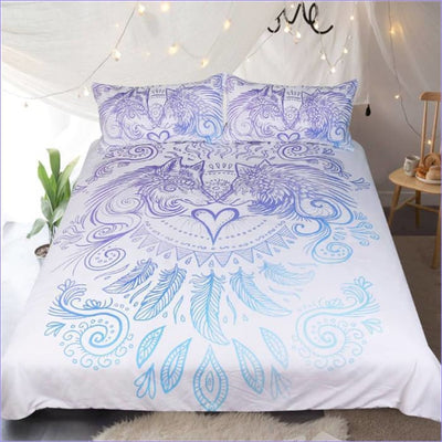 Tantric Fusion Wolf Duvet Cover