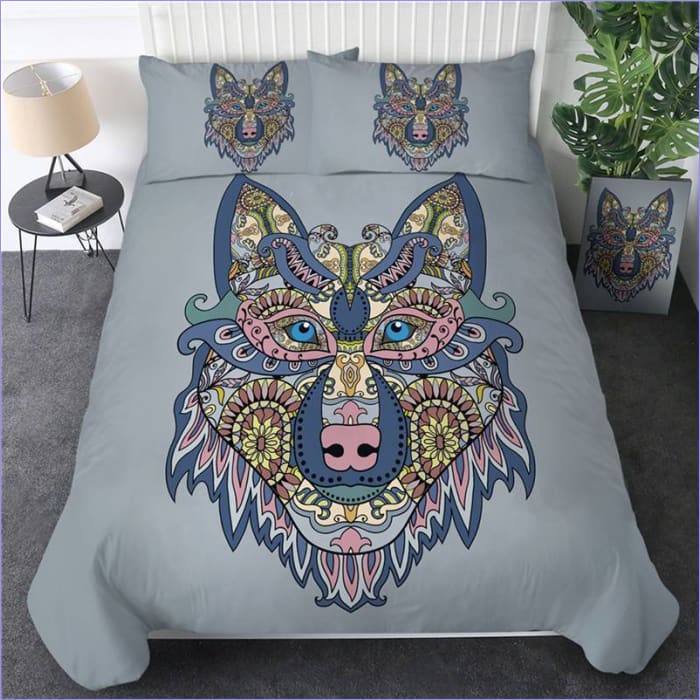 Inca Wolf Duvet Cover