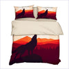 Pyramids Wolf Duvet Cover