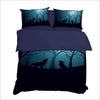 Night Gathering Wolf Duvet Cover