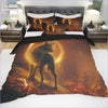 Fire Wolf Duvet Cover