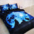 Wolf and Blue Moon Duvet Cover