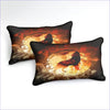 Wolf on Fire Duvet Cover