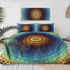 Azure Blue Mandala Duvet Cover