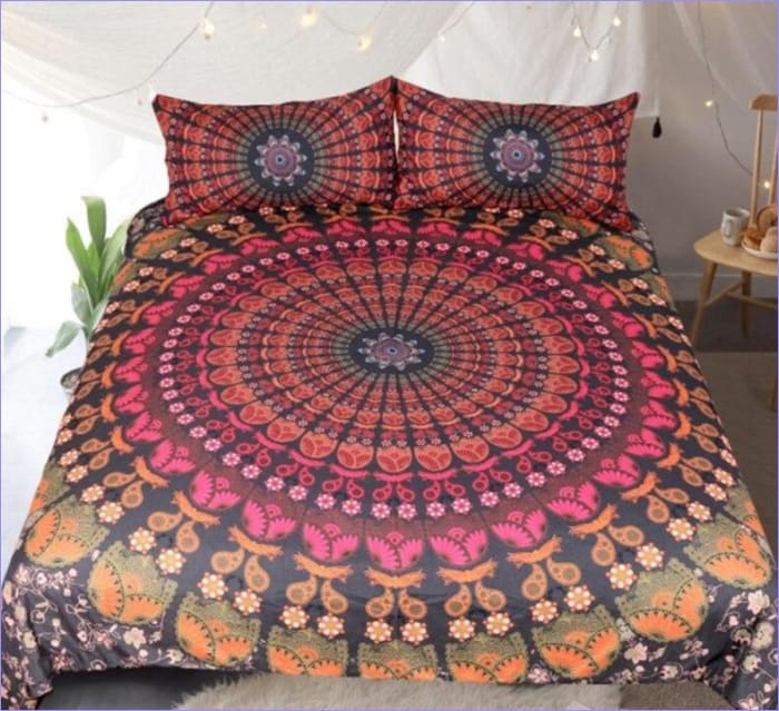 Sunset Mandala Duvet Cover