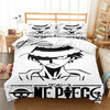 Duvet Cover Manga One Piece Black and White