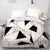 Black and White Marbled Duvet Cover