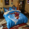 Duvet Cover Marvel Blue Iron Man 100% Cotton