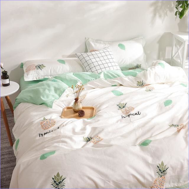 Pineapple and Tropic Modern Duvet Cover