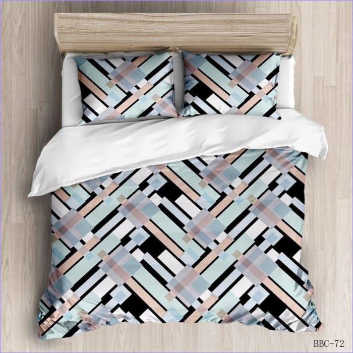 Blue Parallax Modern Duvet Cover