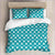 Turquoise Wave Modern Duvet Cover