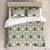 Modern Duvet Cover Vertex Blue Yellow