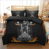 Harley Skeleton Biker Duvet Cover