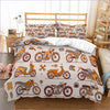 Vintage Motorcycle Duvet Cover