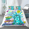 New York Duvet Cover 220x240 Statue Of Liberty