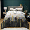 Black, White and Gray Geometric Duvet Cover