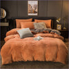 Orange Terracotta Velvet Duvet Cover