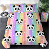 Rainbow Panda Duvet Cover