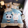 Panda & Rabbit Duvet Cover