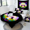 Multicolored Panda Duvet Cover