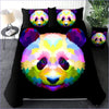 Multicolored Panda Duvet Cover