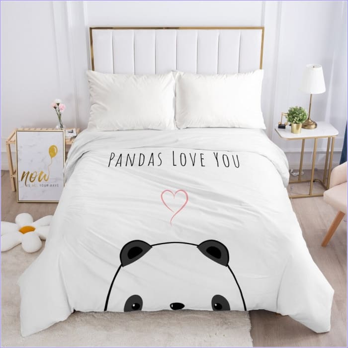 Scandinavian Panda Duvet Cover