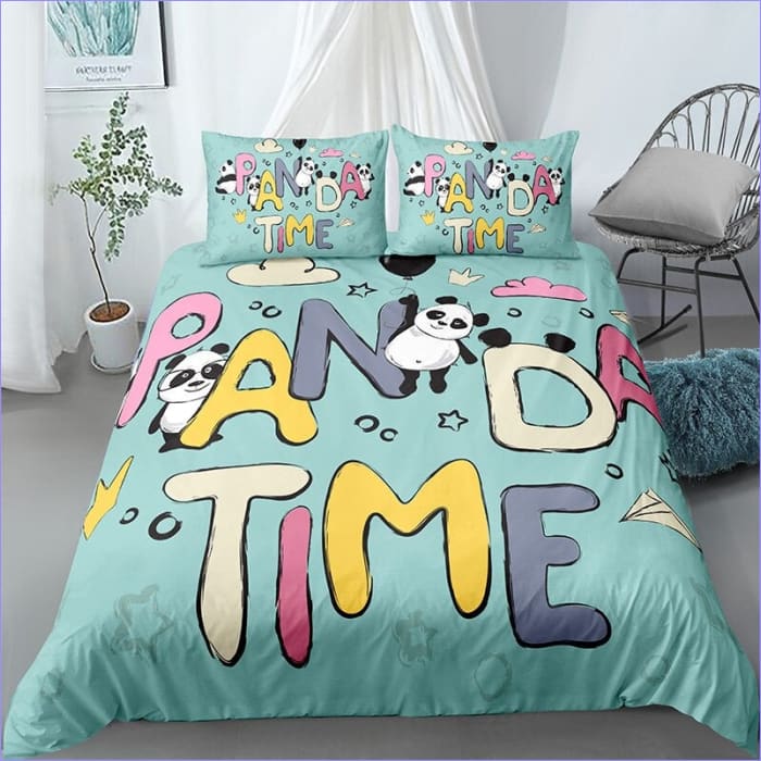 Panda Time Duvet Cover